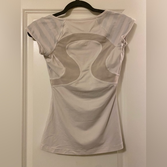 Rare Lululemon Top - White w/ Stripes - 4 - Picture 4 of 8